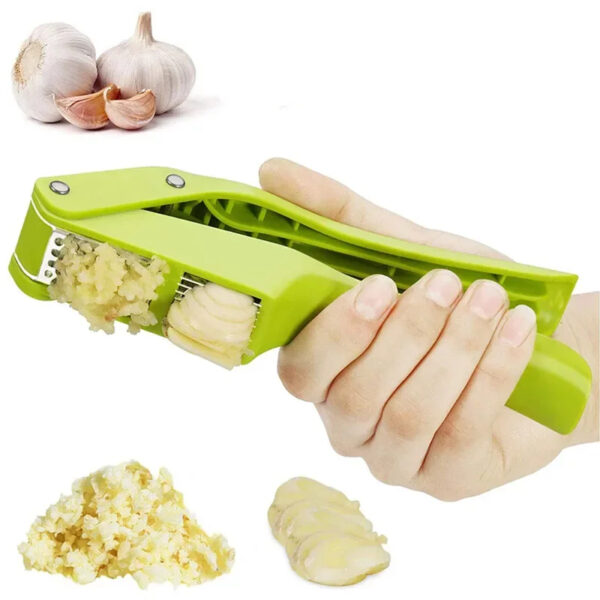 2-in-1 Multifunctional Garlic Press For Pressing Mash Garlic And Sliced Garlic,Vegetable Squeezer For Home Cooking Masher Tool - Image 6