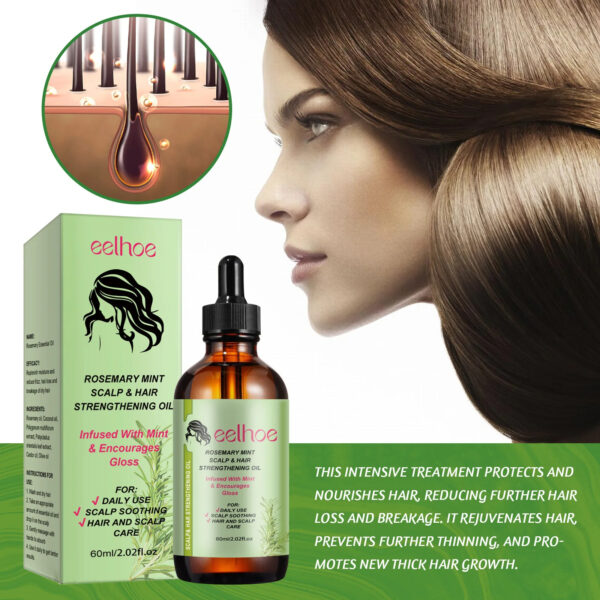 EELHOE Rosemary Oil Hair Growth Treatment for Damaged Hair Strengthening Woman Hair Care Products Organic Rosemary Essential Oil - Image 5