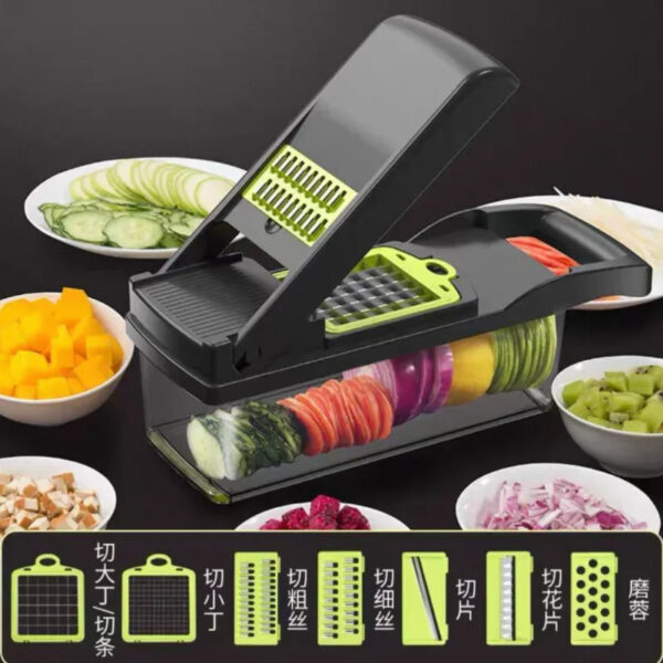 Multifunctional Vegetable Cutter Shredder Home Slicer Kitchen Grater Potato Dicing and Shredding Tool - Image 3