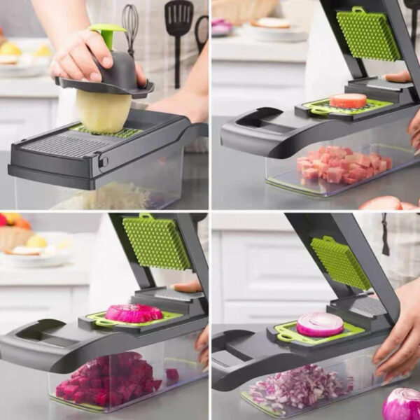 Multifunctional Vegetable Cutter Shredder Home Slicer Kitchen Grater Potato Dicing and Shredding Tool - Image 2