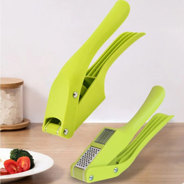 2-in-1 Multifunctional Garlic Press For Pressing Mash Garlic And Sliced Garlic,Vegetable Squeezer For Home Cooking Masher Tool - Image 3