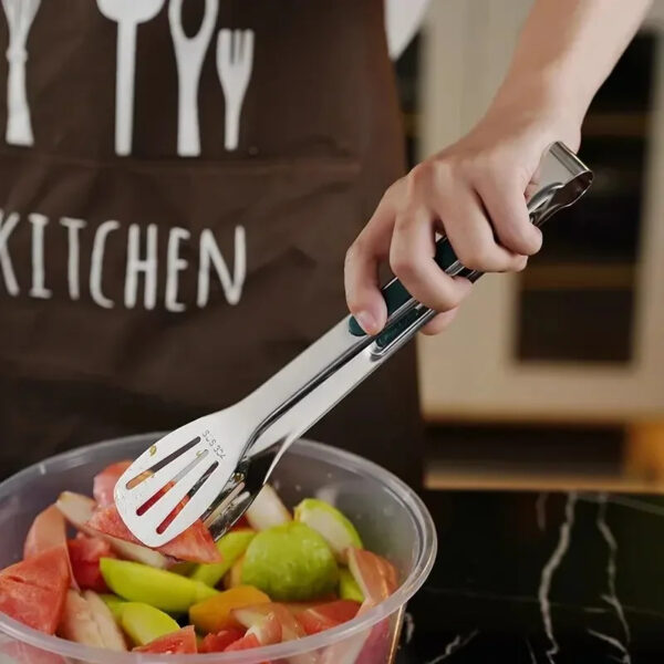 1pc Non Slip Stainless Steel Food Tongs Meat Salad Bread Clip Barbecue Grill Buffet Clamp Cooking Tools Kitchen Accessories - Image 5