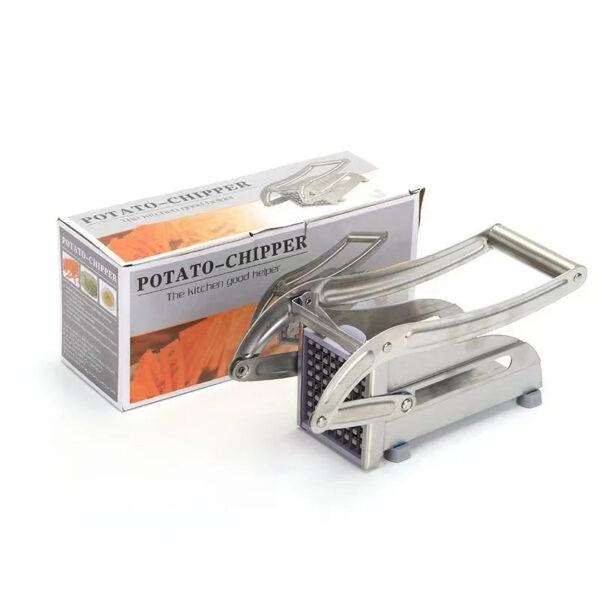 Multifunction Potato Cutter Stainless Steel Cut Manual Vegetable Cutter Tool Fast Cutting With 2 Blades Manual Fries Machine - Image 7