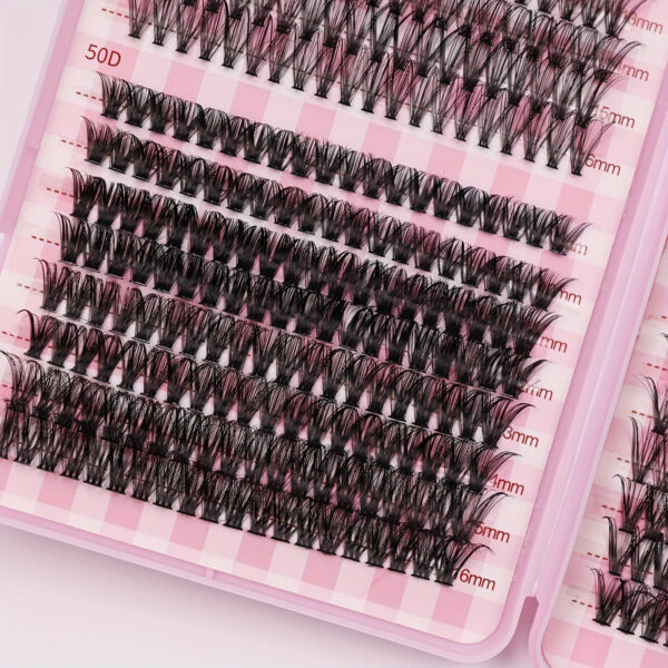 640 eyelash extensions - D-roll, 9-18mm, 30D-80D thickness, perfect for cat eyes, baby eyes, and natural styles - Image 2