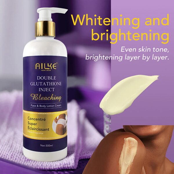 AILKE Whitening Cream, Glutathione Body Lotion for Brighter Skin, Reduce Dark Spots, Black Spots, Moisturizing, Even Skin Tone - Image 2