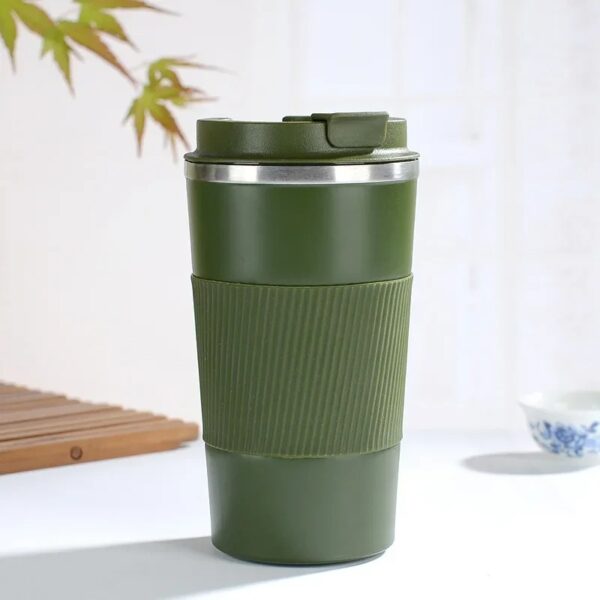 Stainless Steel Thermal Coffee Cup – 380ml / 510ml Insulated Travel Mug for Car & Office - Image 10