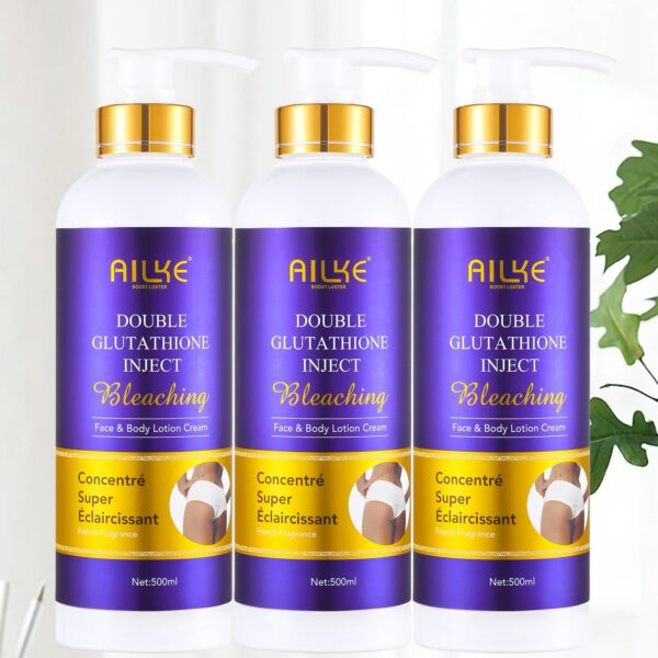 AILKE Whitening Cream, Glutathione Body Lotion for Brighter Skin, Reduce Dark Spots, Black Spots, Moisturizing, Even Skin Tone - Image 12