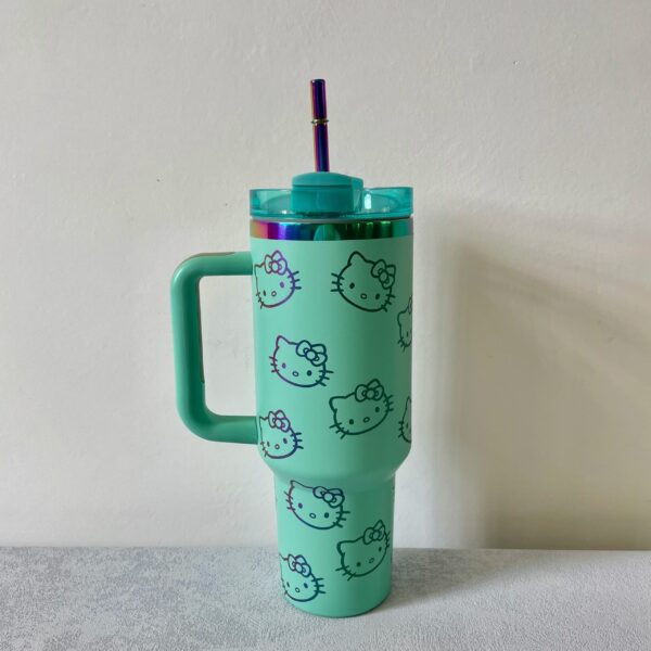 Thermal Coffee hello kitty Cup with Straw Stainless Steel Vacuum Insulated Tumbler 40oz Thermal Iced Travel Cup for Outdoor - Image 13