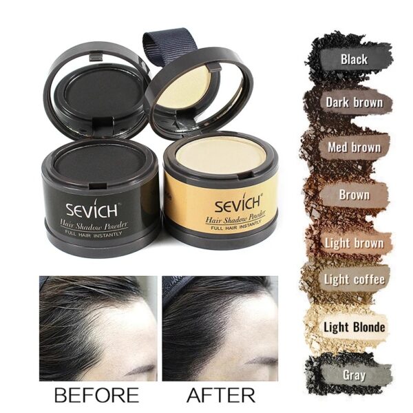 Sevich Hairline Powder 4g Hairline Shadow Powder Makeup Hair Concealer Natural Cover Unisex Hair Loss Product - Image 3