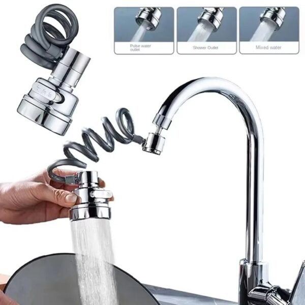Kitchen Faucet Sprayer Attachment with Stretchable Hose - Image 4