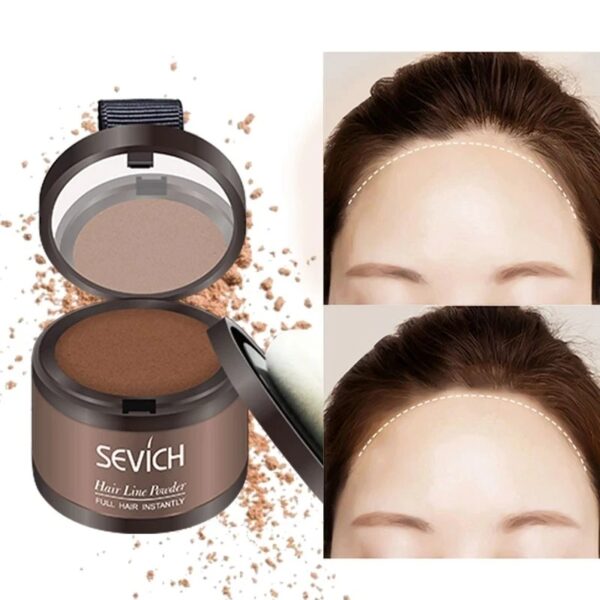 Sevich Hairline Powder 4g Hairline Shadow Powder Makeup Hair Concealer Natural Cover Unisex Hair Loss Product - Image 5