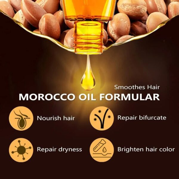 Moroccan Oil  Care Hair Essential Oil Frizzy Hair Smooth Shiny Conditioner Essence Oil - Image 5