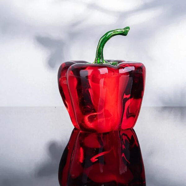 Color Crystal Chili Figurine Collectible Paperweight Glass Pepper Vegetable Ornament Table Office Home Decor Gift - Image 5