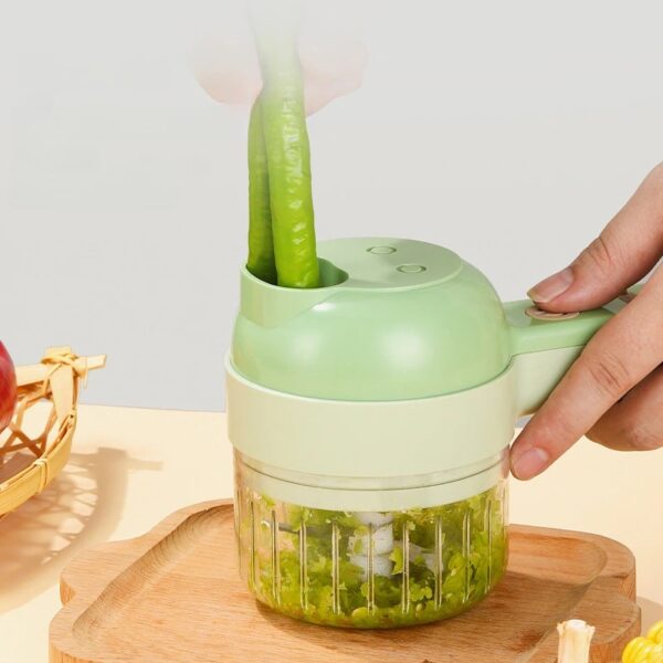 4 In 1 Electric Vegetable Cutter Set - Image 5