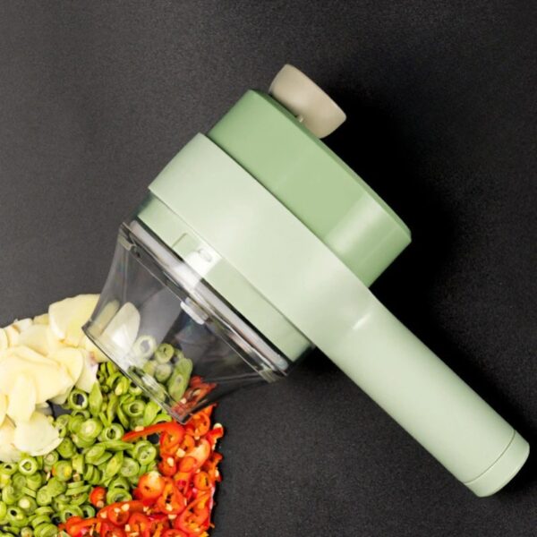4 In 1 Electric Vegetable Cutter Set - Image 7