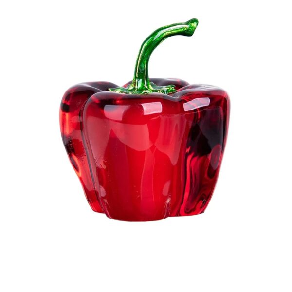 Color Crystal Chili Figurine Collectible Paperweight Glass Pepper Vegetable Ornament Table Office Home Decor Gift - Image 8